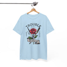 Cargar imagen en el visor de la galería, Rebel Love Tee — 'Troublemaker' Singles Graphic Shirt