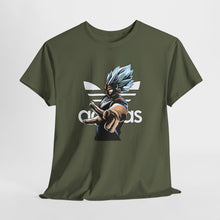 Cargar imagen en el visor de la galería, Dragon Ball Vegeta Streetwear Tee — Adidas-Inspired Anime Shirt for Fans
