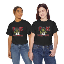 Cargar imagen en el visor de la galería, T-Shirt — 'F**k Valentines' Grinch Skull Anti-Valentine Graphic Tee