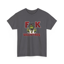 Cargar imagen en el visor de la galería, T-Shirt — 'F**k Valentines' Grinch Skull Anti-Valentine Graphic Tee