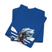 Cargar imagen en el visor de la galería, Dragon Ball Vegeta Streetwear Tee — Adidas-Inspired Anime Shirt for Fans