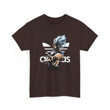 Cargar imagen en el visor de la galería, Dragon Ball Vegeta Streetwear Tee — Adidas-Inspired Anime Shirt for Fans