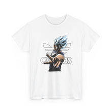 Cargar imagen en el visor de la galería, Dragon Ball Vegeta Streetwear Tee — Adidas-Inspired Anime Shirt for Fans