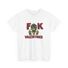 Cargar imagen en el visor de la galería, T-Shirt — 'F**k Valentines' Grinch Skull Anti-Valentine Graphic Tee