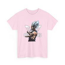 Cargar imagen en el visor de la galería, Dragon Ball Vegeta Streetwear Tee — Adidas-Inspired Anime Shirt for Fans