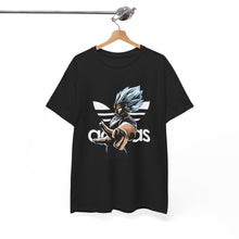 Cargar imagen en el visor de la galería, Dragon Ball Vegeta Streetwear Tee — Adidas-Inspired Anime Shirt for Fans