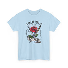Cargar imagen en el visor de la galería, Rebel Love Tee — 'Troublemaker' Singles Graphic Shirt