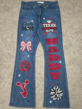 Cargar imagen en el visor de la galería, Glitter Custom Denim for Sports Moms – Custom Jeans & Jean Jackets in San Antonio - Premium TShirts & More