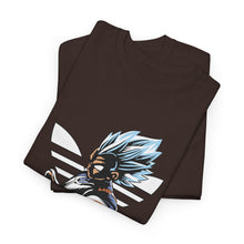 Cargar imagen en el visor de la galería, Dragon Ball Vegeta Streetwear Tee — Adidas-Inspired Anime Shirt for Fans