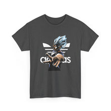 Cargar imagen en el visor de la galería, Dragon Ball Vegeta Streetwear Tee — Adidas-Inspired Anime Shirt for Fans