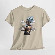 Cargar imagen en el visor de la galería, Dragon Ball Vegeta Streetwear Tee — Adidas-Inspired Anime Shirt for Fans