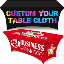 Cargar imagen en el visor de la galería, Custom Strech Tablecloth ( 4ft / 5ft / 6ft / 8ft ) - Premium TShirts & More