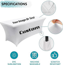 Cargar imagen en el visor de la galería, Custom Strech Tablecloth ( 4ft / 5ft / 6ft / 8ft ) - Premium TShirts & More