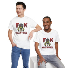 Cargar imagen en el visor de la galería, T-Shirt — 'F**k Valentines' Grinch Skull Anti-Valentine Graphic Tee