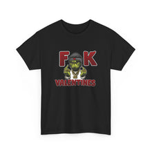 Cargar imagen en el visor de la galería, T-Shirt — 'F**k Valentines' Grinch Skull Anti-Valentine Graphic Tee