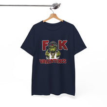 Cargar imagen en el visor de la galería, T-Shirt — 'F**k Valentines' Grinch Skull Anti-Valentine Graphic Tee