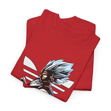 Cargar imagen en el visor de la galería, Dragon Ball Vegeta Streetwear Tee — Adidas-Inspired Anime Shirt for Fans