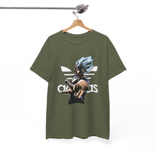 Cargar imagen en el visor de la galería, Dragon Ball Vegeta Streetwear Tee — Adidas-Inspired Anime Shirt for Fans