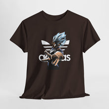 Cargar imagen en el visor de la galería, Dragon Ball Vegeta Streetwear Tee — Adidas-Inspired Anime Shirt for Fans