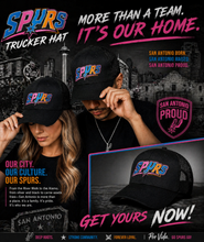 Cargar imagen en el visor de la galería, San Antonio Spurs Styled Trucker Hats - Premium TShirts & More