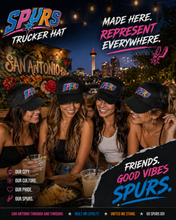 Cargar imagen en el visor de la galería, San Antonio Spurs Styled Trucker Hats - Premium TShirts & More