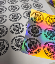 Cargar imagen en el visor de la galería, Holographic Branding Stickers – Let Your Logo Shine