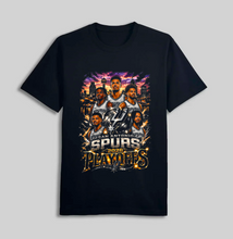 Cargar imagen en el visor de la galería, San Antonio Spurs 2026 Playoffs Graphic T-Shirt – Black Basketball Fan Tee (Unisex) - Premium TShirts & More