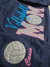 Load image into Gallery viewer, Volleyball Mom Glitter Sweatshirt & Hoodie - Premium TShirts & More