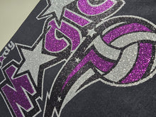 Cargar imagen en el visor de la galería, San Antonio Lady Magic Volleyball Glitter Shirt | Custom Team Spirit Tee | Texas Volleyball Fan Apparel - Premium TShirts & More