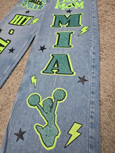 Cargar imagen en el visor de la galería, Glitter Custom Denim for Sports Moms – Custom Jeans & Jean Jackets in San Antonio - Premium TShirts & More