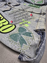 Cargar imagen en el visor de la galería, Glitter Custom Denim for Sports Moms – Custom Jeans & Jean Jackets in San Antonio - Premium TShirts & More