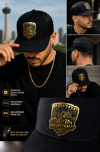 Load image into Gallery viewer, Spurs Trucker Hat – Premium Gold Plate Edition (San Antonio Exclusive)