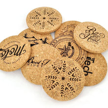 Cargar imagen en el visor de la galería, Cork Custom Coasters – Personalized & Practical