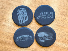 Cargar imagen en el visor de la galería, Custom Coasters (Set of 4) – Personalized Circle or Square Design