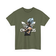 Cargar imagen en el visor de la galería, Dragon Ball Vegeta Streetwear Tee — Adidas-Inspired Anime Shirt for Fans

