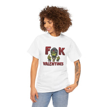 Cargar imagen en el visor de la galería, T-Shirt — 'F**k Valentines' Grinch Skull Anti-Valentine Graphic Tee
