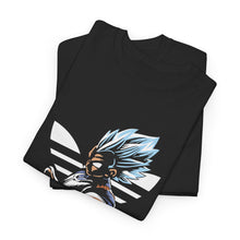 Cargar imagen en el visor de la galería, Dragon Ball Vegeta Streetwear Tee — Adidas-Inspired Anime Shirt for Fans
