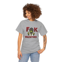 Cargar imagen en el visor de la galería, T-Shirt — 'F**k Valentines' Grinch Skull Anti-Valentine Graphic Tee
