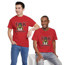 Cargar imagen en el visor de la galería, T-Shirt — 'F**k Valentines' Grinch Skull Anti-Valentine Graphic Tee
