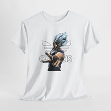 Cargar imagen en el visor de la galería, Dragon Ball Vegeta Streetwear Tee — Adidas-Inspired Anime Shirt for Fans
