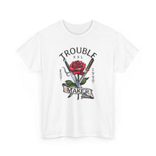 Cargar imagen en el visor de la galería, Rebel Love Tee — 'Troublemaker' Singles Graphic Shirt

