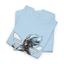 Cargar imagen en el visor de la galería, Dragon Ball Vegeta Streetwear Tee — Adidas-Inspired Anime Shirt for Fans
