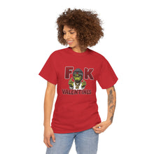 Cargar imagen en el visor de la galería, T-Shirt — 'F**k Valentines' Grinch Skull Anti-Valentine Graphic Tee
