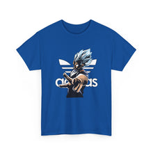Cargar imagen en el visor de la galería, Dragon Ball Vegeta Streetwear Tee — Adidas-Inspired Anime Shirt for Fans
