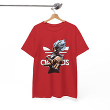Cargar imagen en el visor de la galería, Dragon Ball Vegeta Streetwear Tee — Adidas-Inspired Anime Shirt for Fans
