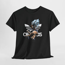 Cargar imagen en el visor de la galería, Dragon Ball Vegeta Streetwear Tee — Adidas-Inspired Anime Shirt for Fans
