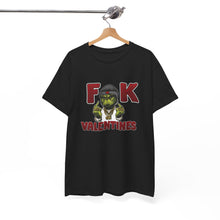 Cargar imagen en el visor de la galería, T-Shirt — 'F**k Valentines' Grinch Skull Anti-Valentine Graphic Tee
