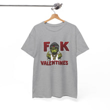 Cargar imagen en el visor de la galería, T-Shirt — 'F**k Valentines' Grinch Skull Anti-Valentine Graphic Tee
