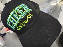 Cargar imagen en el visor de la galería, 3D Cheer Mom Embroidered Hat – Custom Color Edition &amp; Side Name - Premium TShirts &amp; More
