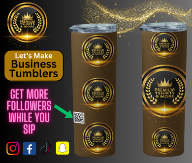 Make Your Custom Business Tumbler 20oz - Premium TShirts & More